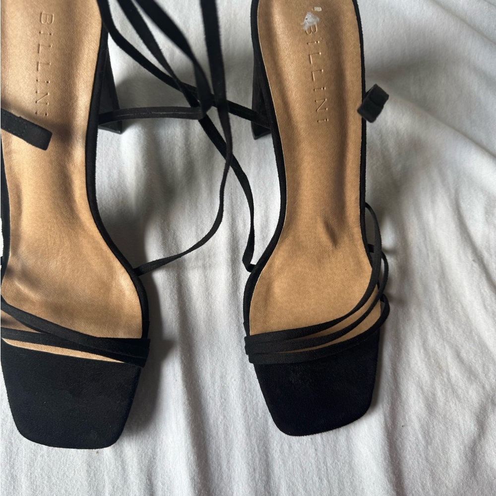 Billini Black Strappy Heels